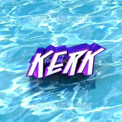kerk in Water style - 3D name wallpaper kerk in Water style - 3D name wallpaper