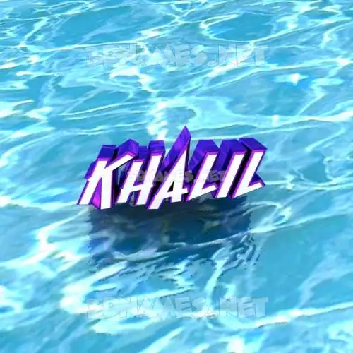 khalil in Water style - 3D name wallpaper khalil in Water style - 3D name wallpaper