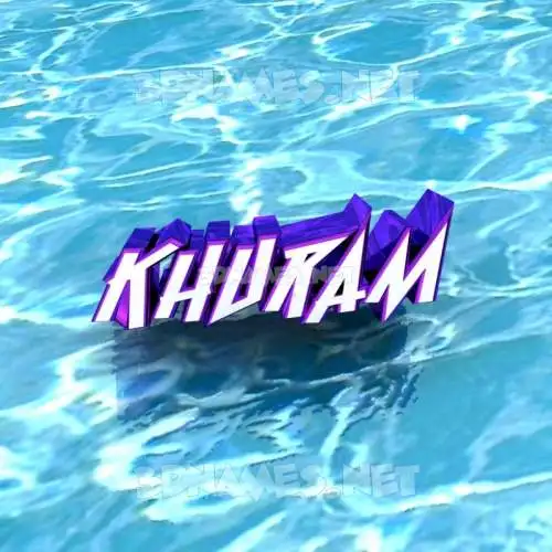 khuram in Water style - 3D name wallpaper khuram in Water style - 3D name wallpaper