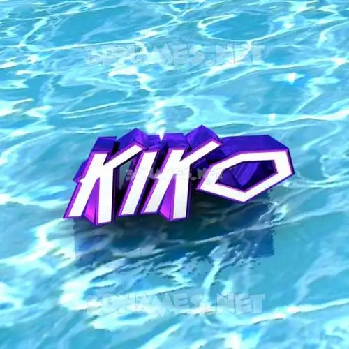 kiko in Water style - 3D name wallpaper