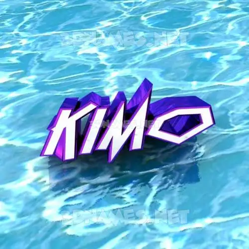 kimo in Water style - 3D name wallpaper