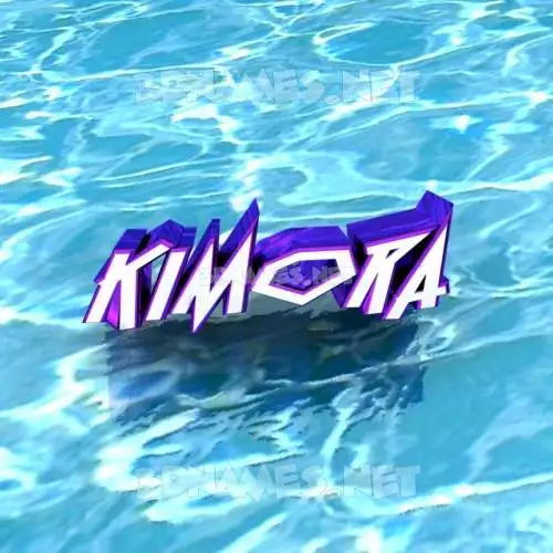 kimora in Water style - 3D name wallpaper