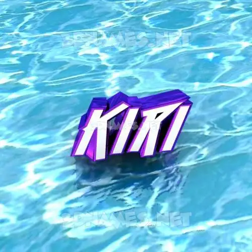 kiri in Water style - 3D name wallpaper