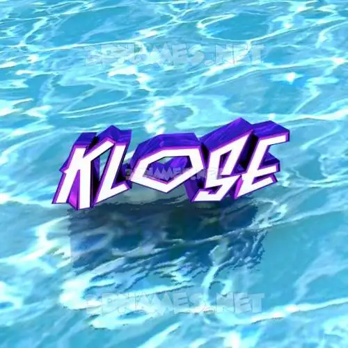 klose in Water style - 3D name wallpaper klose in Water style - 3D name wallpaper