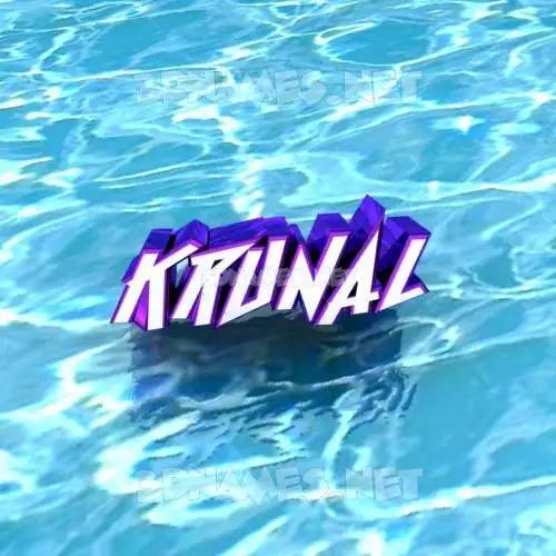 krunal in Water style - 3D name wallpaper krunal in Water style - 3D name wallpaper