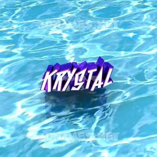 krystal in Water style - 3D name wallpaper krystal in Water style - 3D name wallpaper