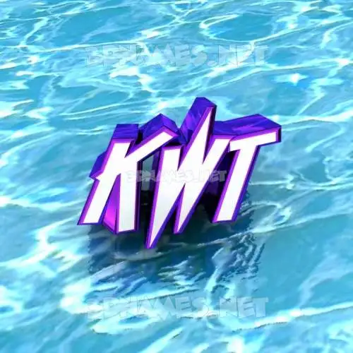 kwt in Water style - 3D name wallpaper kwt in Water style - 3D name wallpaper