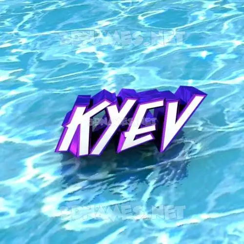 kyev in Water style - 3D name wallpaper kyev in Water style - 3D name wallpaper