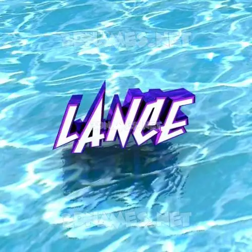 lance in Water style - 3D name wallpaper lance in Water style - 3D name wallpaper