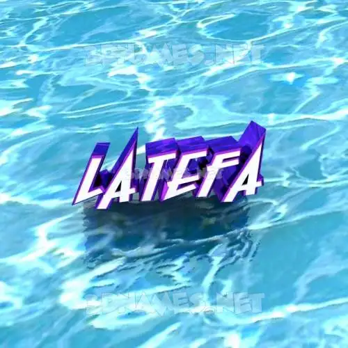 latefa in Water style - 3D name wallpaper latefa in Water style - 3D name wallpaper