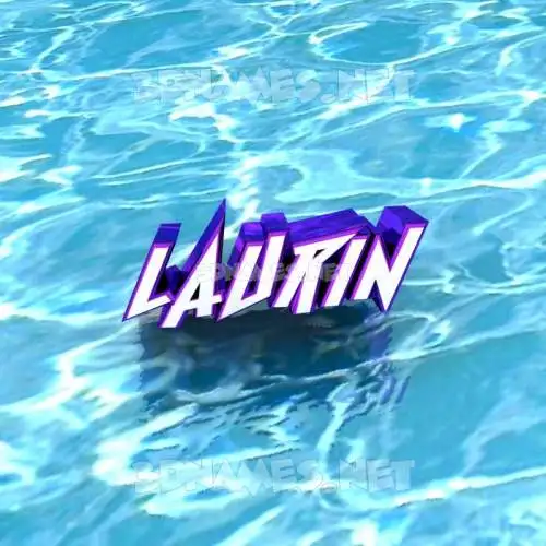 laurin in Water style - 3D name wallpaper laurin in Water style - 3D name wallpaper
