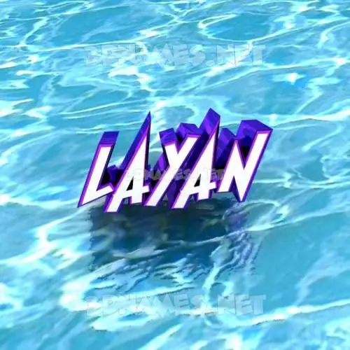 layan in Water style - 3D name wallpaper layan in Water style - 3D name wallpaper