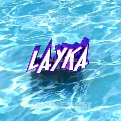 layka in Water style - 3D name wallpaper layka in Water style - 3D name wallpaper