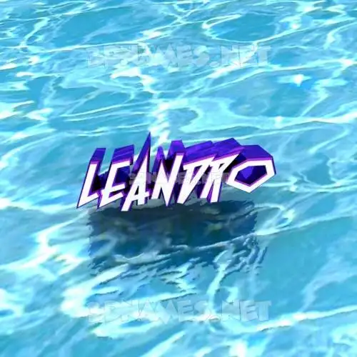 leandro in Water style - 3D name wallpaper leandro in Water style - 3D name wallpaper