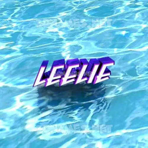 leelie in Water style - 3D name wallpaper leelie in Water style - 3D name wallpaper