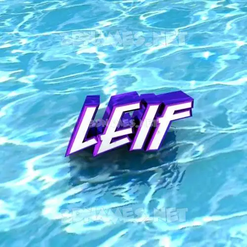 leif in Water style - 3D name wallpaper leif in Water style - 3D name wallpaper