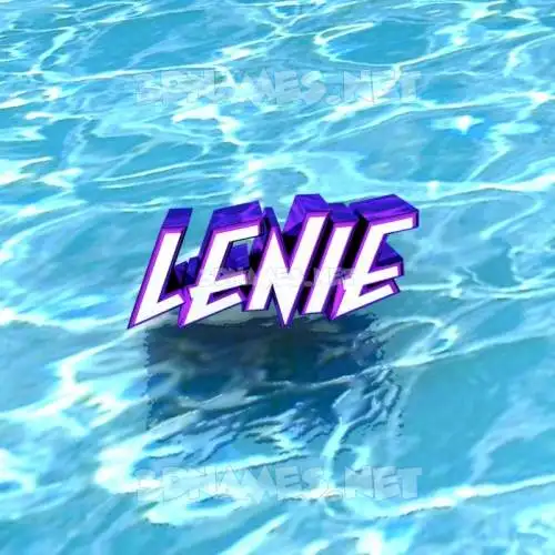 lenie in Water style - 3D name wallpaper lenie in Water style - 3D name wallpaper