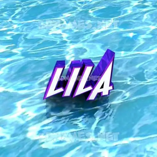 lila in Water style - 3D name wallpaper lila in Water style - 3D name wallpaper
