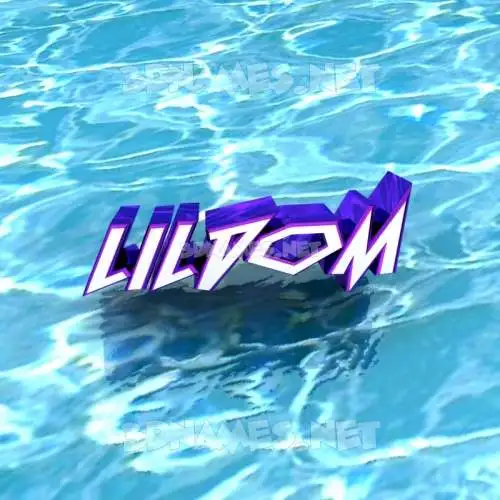 lildom in Water style - 3D name wallpaper lildom in Water style - 3D name wallpaper