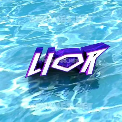 lior in Water style - 3D name wallpaper lior in Water style - 3D name wallpaper