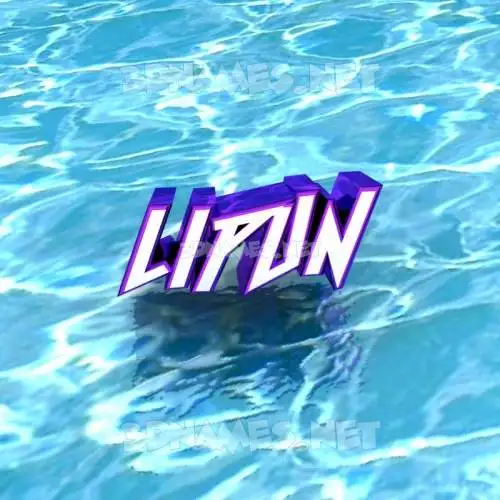 lipun in Water style - 3D name wallpaper lipun in Water style - 3D name wallpaper