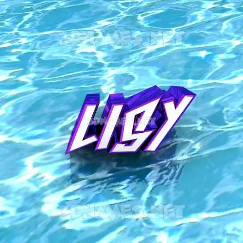 lisy in Water style - 3D name wallpaper lisy in Water style - 3D name wallpaper
