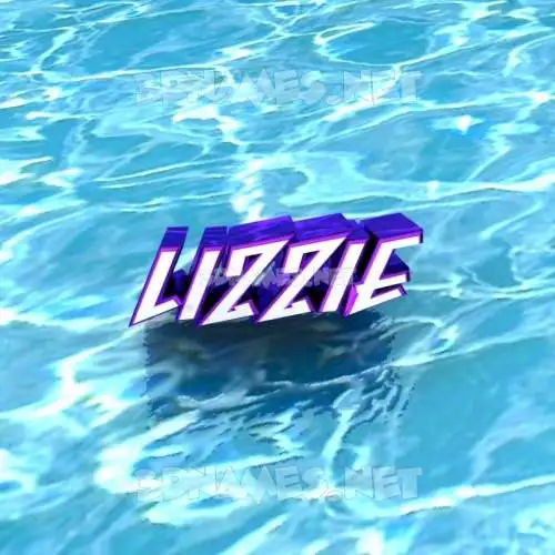 lizzie in Water style - 3D name wallpaper lizzie in Water style - 3D name wallpaper