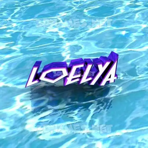 loelya in Water style - 3D name wallpaper loelya in Water style - 3D name wallpaper