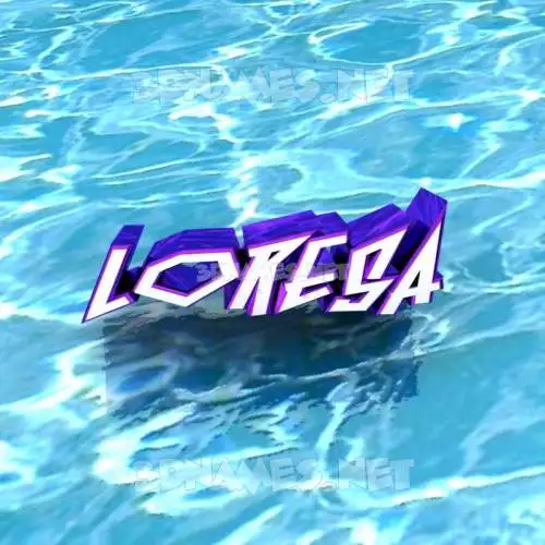 loresa in Water style - 3D name wallpaper loresa in Water style - 3D name wallpaper