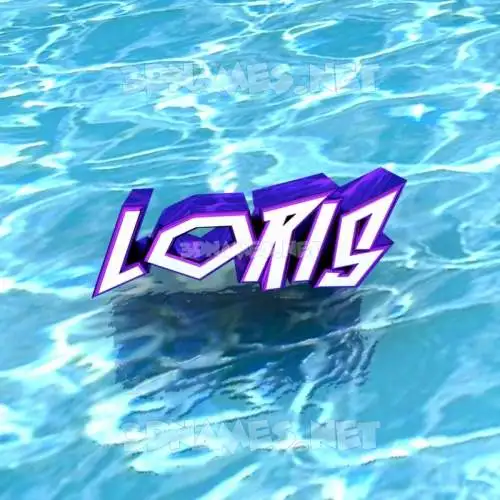 loris in Water style - 3D name wallpaper loris in Water style - 3D name wallpaper