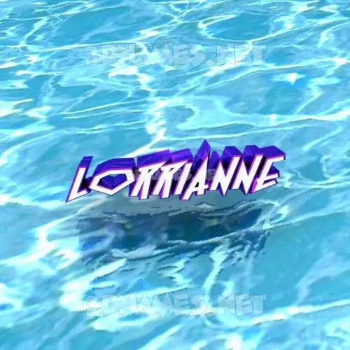 lorrianne in Water style - 3D name wallpaper lorrianne in Water style - 3D name wallpaper