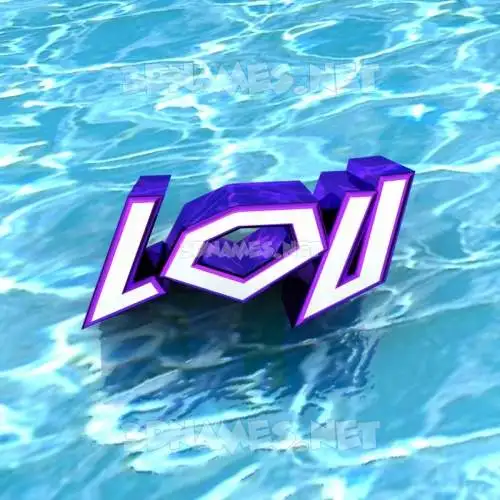 lou in Water style - 3D name wallpaper lou in Water style - 3D name wallpaper