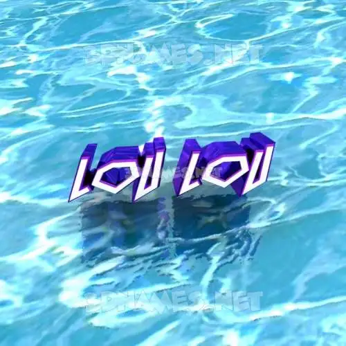 lou lou in Water style - 3D name wallpaper lou lou in Water style - 3D name wallpaper