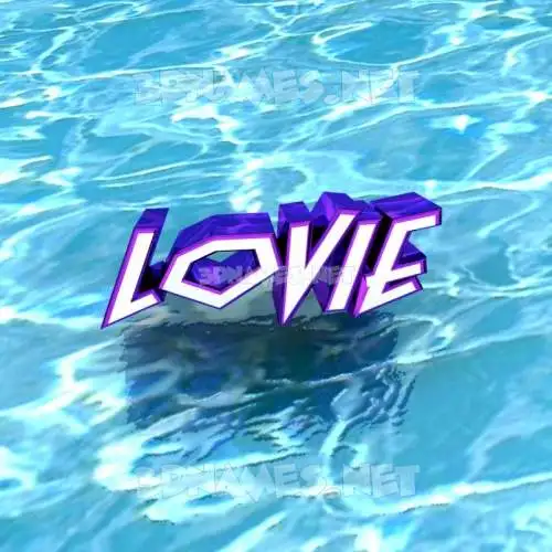 lovie in Water style - 3D name wallpaper lovie in Water style - 3D name wallpaper