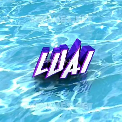 luai in Water style - 3D name wallpaper luai in Water style - 3D name wallpaper