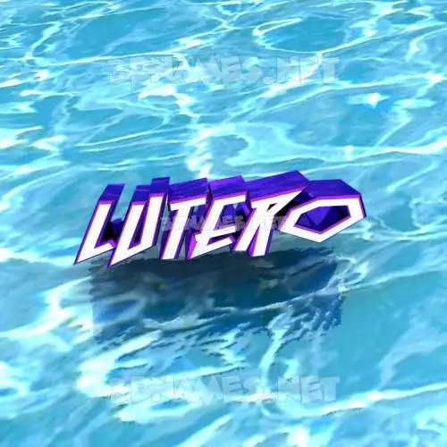 lutero in Water style - 3D name wallpaper