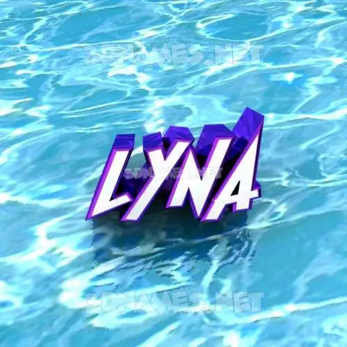 lyna in Water style - 3D name wallpaper lyna in Water style - 3D name wallpaper