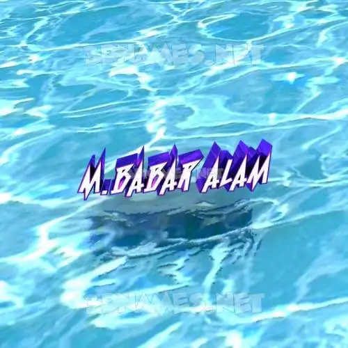 m.babar alam in Water style - 3D name wallpaper m.babar alam in Water style - 3D name wallpaper