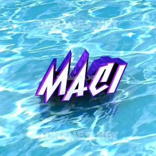 maci in Water style - 3D name wallpaper maci in Water style - 3D name wallpaper