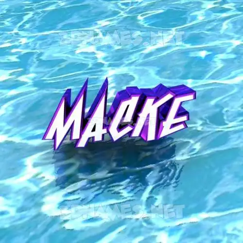 macke in Water style - 3D name wallpaper macke in Water style - 3D name wallpaper