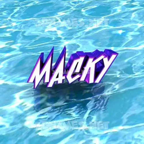macky in Water style - 3D name wallpaper macky in Water style - 3D name wallpaper