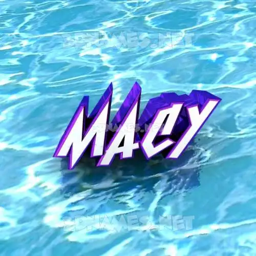 macy in Water style - 3D name wallpaper macy in Water style - 3D name wallpaper