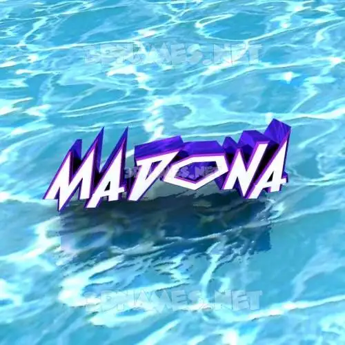 madona in Water style - 3D name wallpaper madona in Water style - 3D name wallpaper