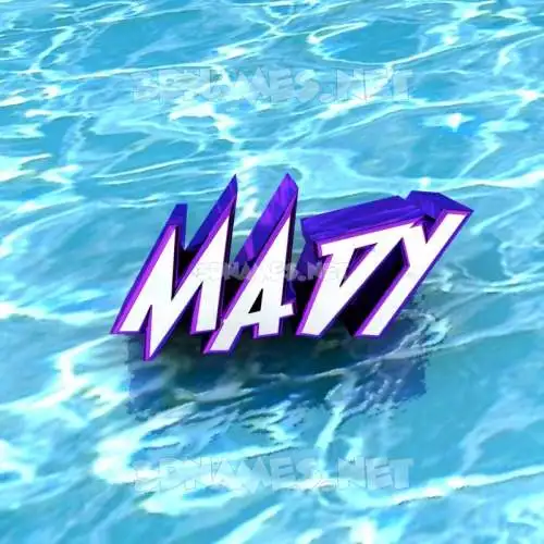 mady in Water style - 3D name wallpaper mady in Water style - 3D name wallpaper
