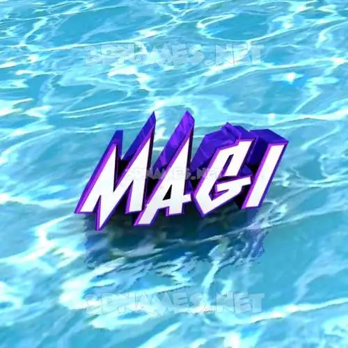 magi in Water style - 3D name wallpaper magi in Water style - 3D name wallpaper