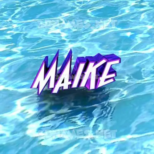 maike in Water style - 3D name wallpaper maike in Water style - 3D name wallpaper