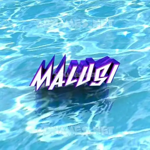 malusi in Water style - 3D name wallpaper malusi in Water style - 3D name wallpaper