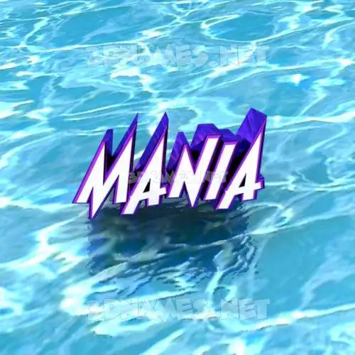 mania in Water style - 3D name wallpaper mania in Water style - 3D name wallpaper
