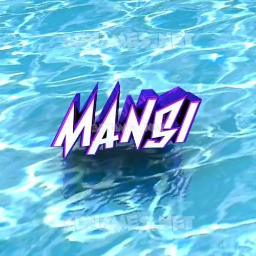mansi in Water style - 3D name wallpaper