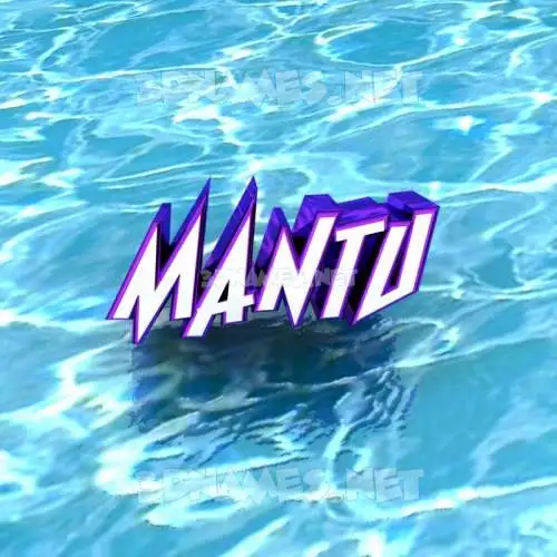 mantu in Water style - 3D name wallpaper mantu in Water style - 3D name wallpaper